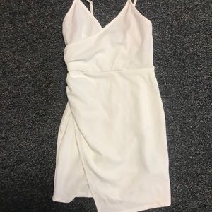 White Asymmetrical Dress